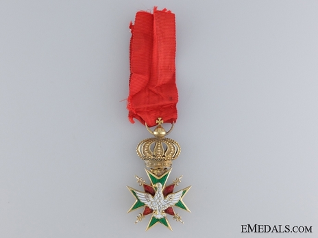 Order of the White Falcon, Type II, Civil Division, I Class Knight Obverse