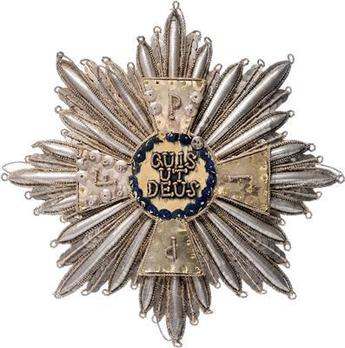 Royal Order of Merit of St. Michael, Grand Cross Breast Star (embroidered, late form) Obverse