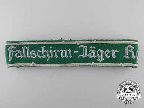 Luftwaffe Fallschirm-Jäger Rgt. 1 Cuff Title (NCO version) Obverse