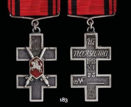 Order of the Cross of Vytis, Type I, Military Division, III Class Cross