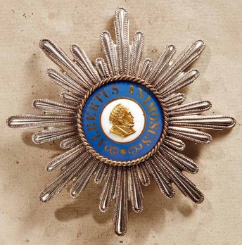 Albert Order, Type I, Civil Division, Grand Cross Breast Star (with smooth rays) Obverse