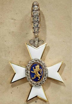 Schwarzburg Duchy Honour Cross, Civil Division, I Class Honour Cross (with diamonds) Obverse