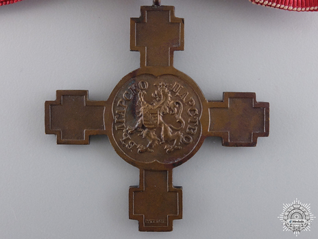 Cross for the Proclamation of the Kingdom, 1908 (for Women and stamped "P.TELGE") Reverse