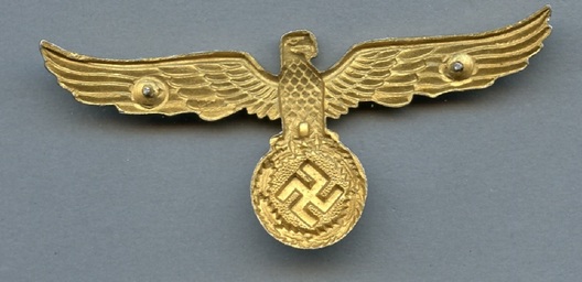 Zollgrenzschutz Gold Metal Cap Eagle Reverse