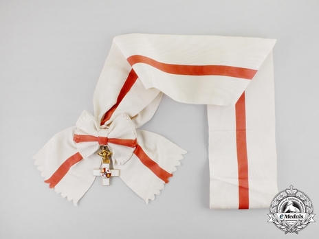 4th Class Grand Cross (white distinction) (with Fleur of Lys and Royal Crown) Obverse