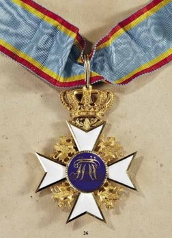 Order of the Wendish Crown, Civil Division, Grand Commander (in gold) Reverse