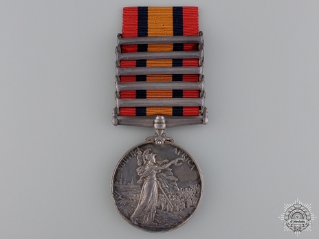 Silver Medal (with date removed, with 5 clasps) Reverse