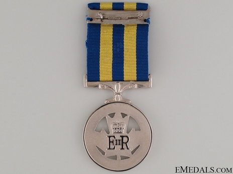 Police Exemplary Service Medal Reverse