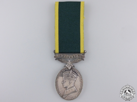 Silver Medal (for Supplementary Reserve, with King George VI "INDIAE IMP"effigy) Obverse