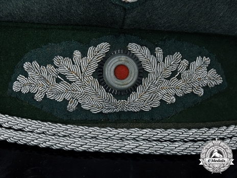 Forestry Visor Cap 1938 Pattern (Higher Ranked Operational Officials version) Wreath Detail