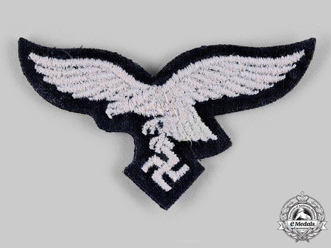 Luftwaffe NCO/EM Ranks 2nd Pattern "Hermann Göring" Division Cloth Cap Eagle Insignia Reverse
