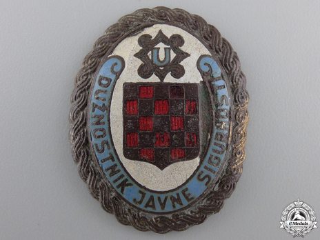Silvered Bronze Badge Obverse