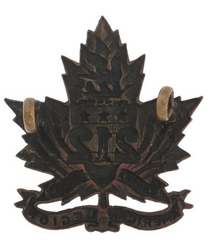 212th Infantry Battalion Other Ranks Collar Badge Reverse