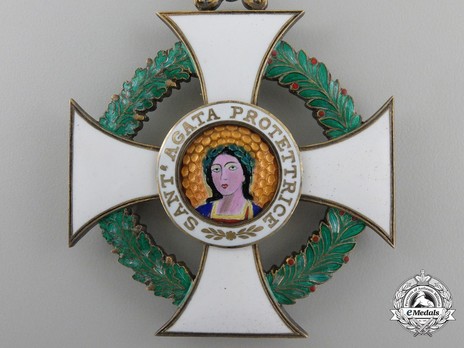 Order of Saint Agatha, Commander Obverse
