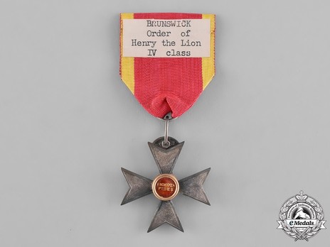 Dukely Order of Henry the Lion, IV Class Cross Reverse
