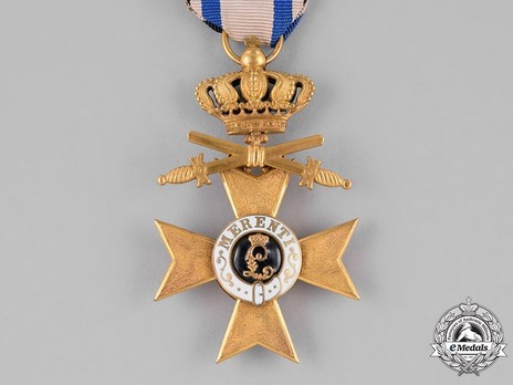 Order of Military Merit, Military Division, I Class Military Merit Cross (with crown) Obverse