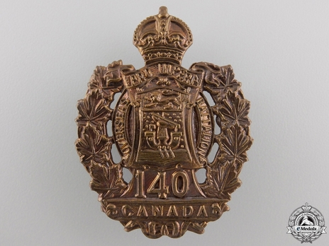 140th Infantry Battalion Other Ranks Cap Badge Obverse
