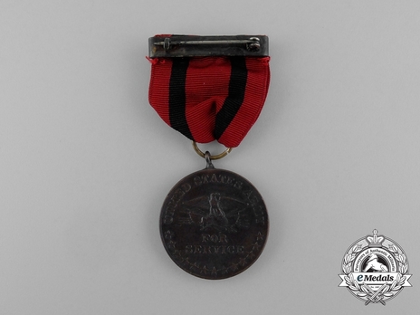 Bronze Medal (with blackened bronze) Reverse