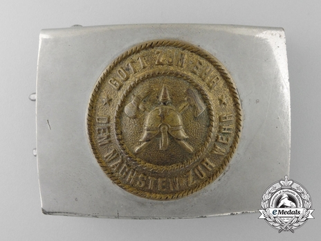 Firefighters Traditional Enlisted Ranks Belt Buckle Obverse