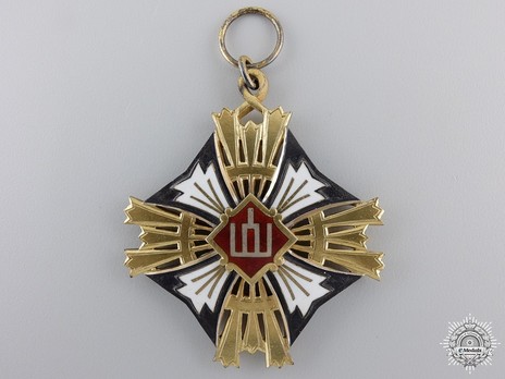 Order of Gediminas, Type II, I Class Cross Obverse