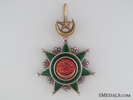 Order of Osmania, Civil Division, III Class Obverse