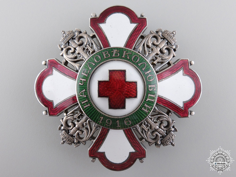 Order for Incentive to Humanity (Red Cross), I Class Breast Star Obverse