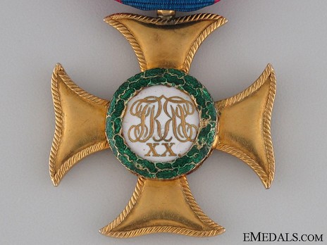 Civil Honour Decoration, Senior Line, I Class Gold Cross (in gold) Reverse