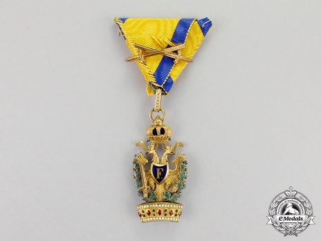 Order of the Iron Crown, Type III, Military Division, III Class (with gold swords)