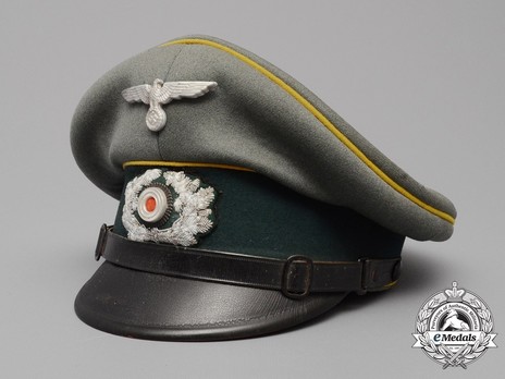 German Army Post-1936 Signals NCO/EM's Visor Cap Profile
