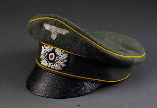 German Army Cavalry Officer's Old Style Visor Cap Profile