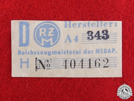 NSDAP Politischer Leiter-Anwärter Type II Gau Level Armband RZM Tag