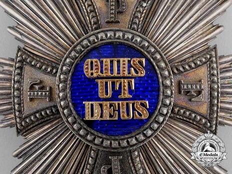 Royal Order of Merit of St. Michael, Grand Cross Breast Star (by Godet) Obverse Detail