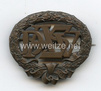 German Heavy Athletics Sports Badge, Type I, in Bronze Obverse