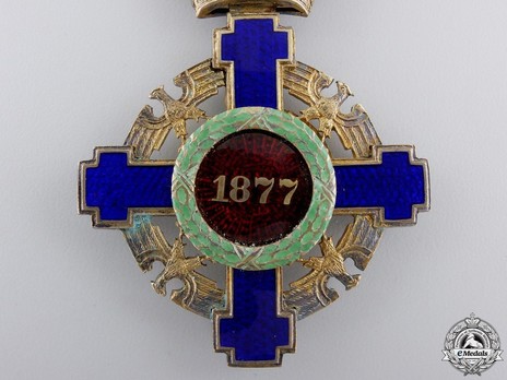 The Order of the Star of Romania, Type II, Civil Division, Commander's Cross Reverse