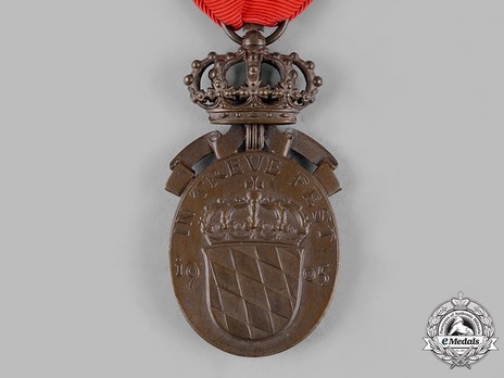 Prince Regent Luitpold Medal, Bronze Medal (with crown) Reverse