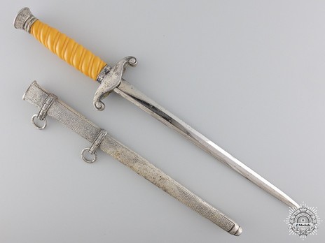 German Army E. & F. Hörster-made Miniature Officer’s Dagger Reverse with Scabbard