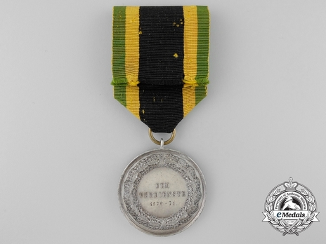 General Honour Decoration, Military Division, Silver Medal  (for merit) Reverse