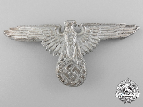 Waffen-SS Metal Cap Eagle Type II, by Assmann (aluminum) Obverse