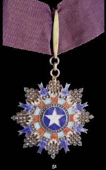 Order of the Brilliant Star, III Class Sash Badge