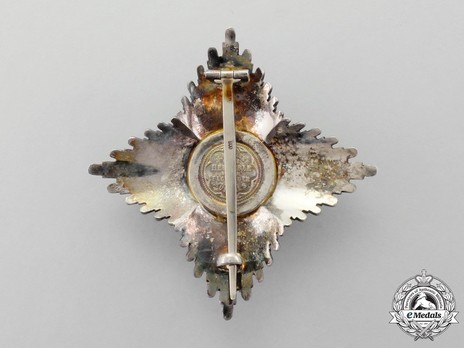 Royal Order of Merit of St. Michael, II Class Cross Breast Star (with smooth rays) Reverse