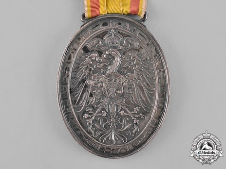 Veterans' Medal in Silver (in silver-plated bronze) Reverse