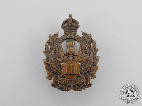 111th Infantry Battalion Other Ranks Cap Badge Obverse
