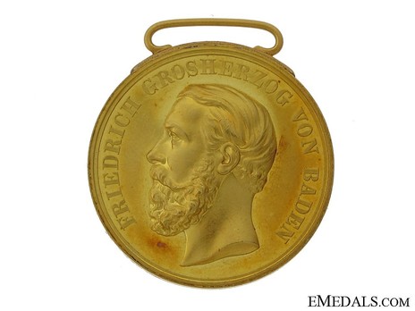Civil Merit Medal in Gold, Small, Type VI (1882-1908) Obverse