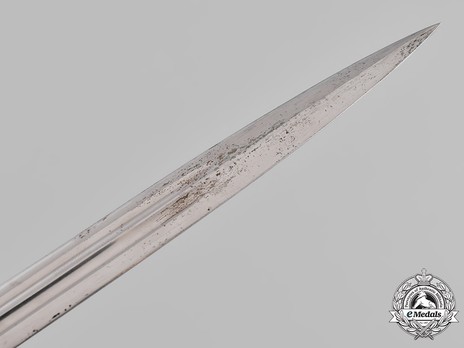Kriegsmarine WKC-made 2nd model Officer’s Dagger Blade Tip Detail