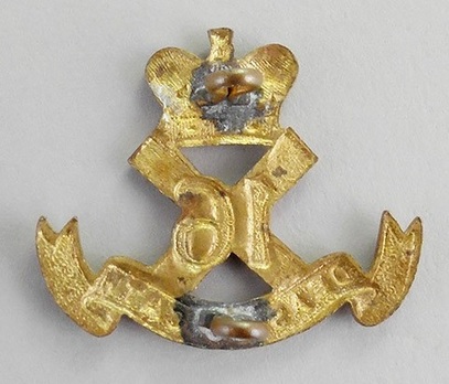 16th Infantry Battalion Other Ranks Collar Badge Reverse