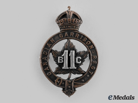 British Columbia Garrison Regiment Officers Cap Badge