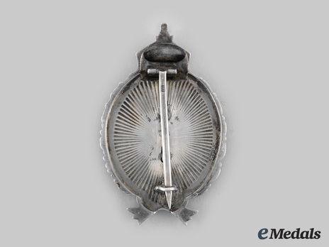 Observer Badge, by Unknown Maker (in silver) Reverse