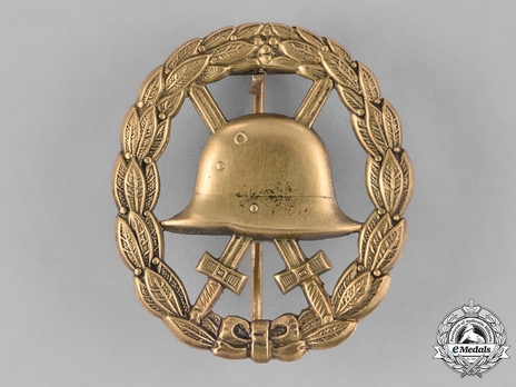 Wound Badge, in Gold (in tombac, cut-out) Obverse
