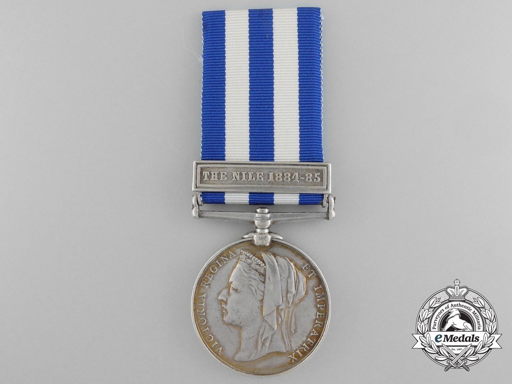 Silver medal with the nile clasp obverse