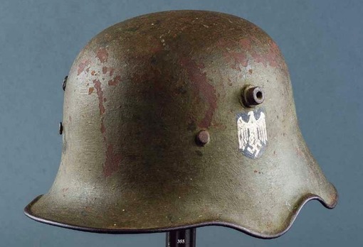 German Army Transitional Steel Helmet M18 (Cut-Out version) Profile